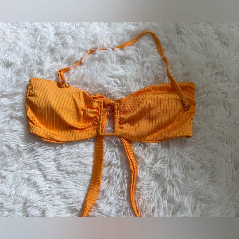 Monday Swimwear Bright Orange Bikini Top